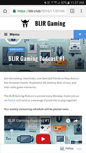 BLIR Gaming Website