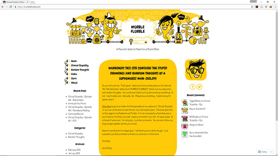 Murble Flurble Website