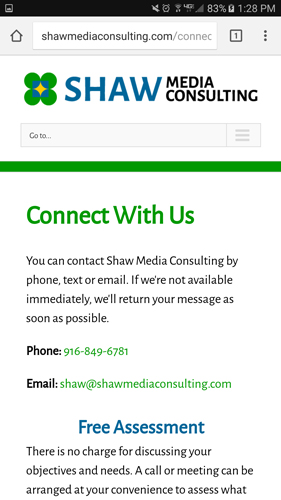 Shaw Media Consulting Website