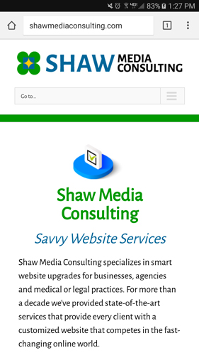 Shaw Media Consulting Website