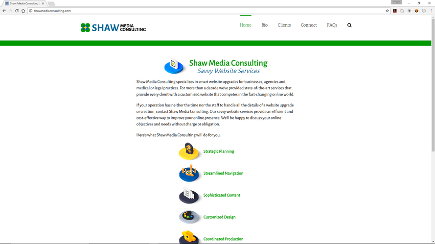 Shaw Media Consulting Website