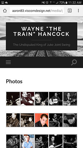 Wayne 'The Train' Hancock Website
